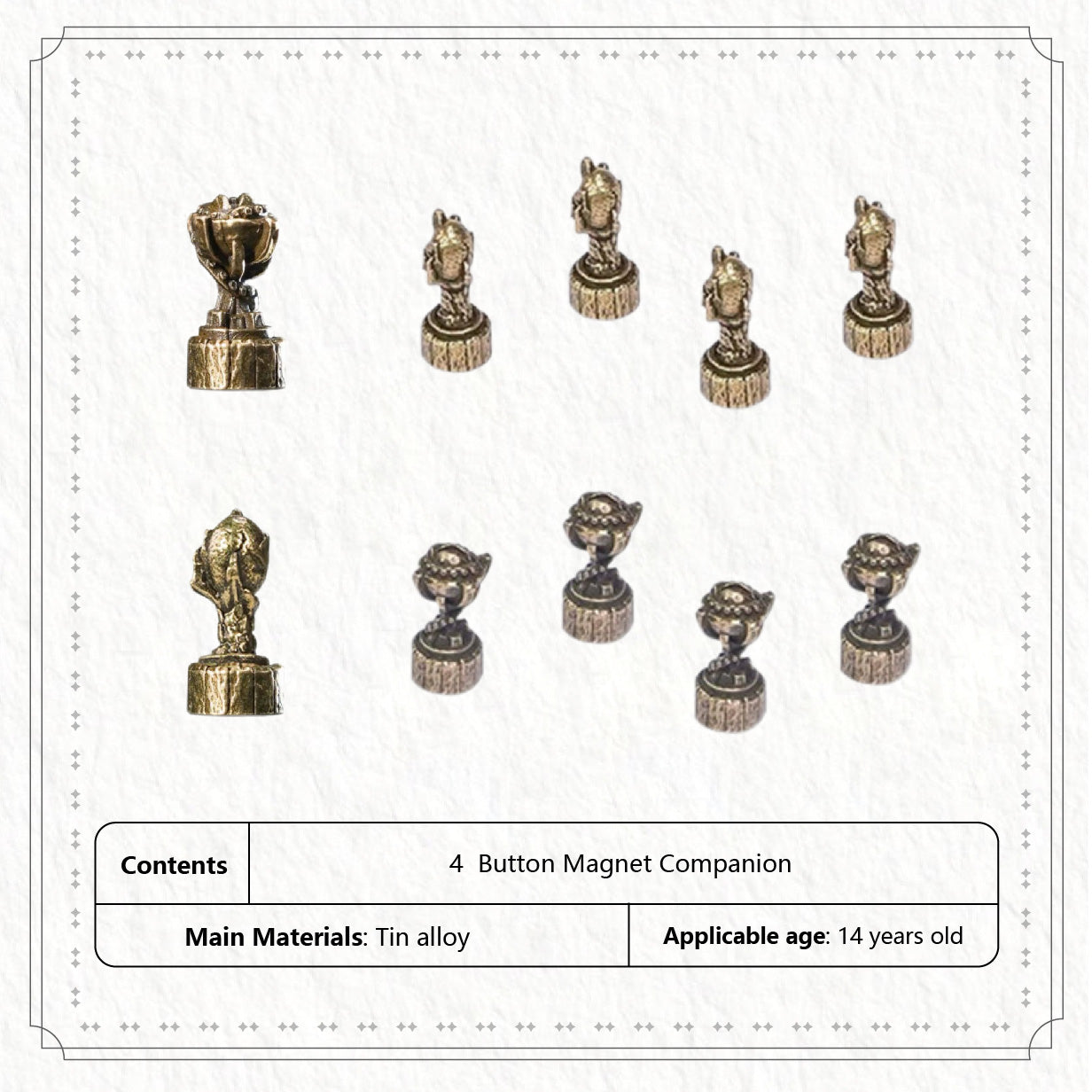 Button Magnet Companion for TRPG Gamer's Notebook